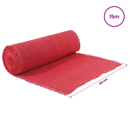 Rotolo di Juta 160 x 1500 cm Rosso | homemem39