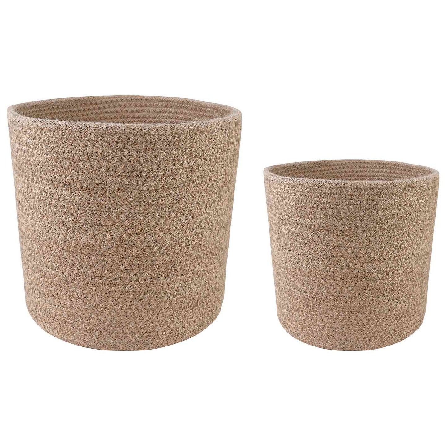 Set di Vasi per Piante 2 pcs Naturale Ø 28 x 28 cm | homemem39