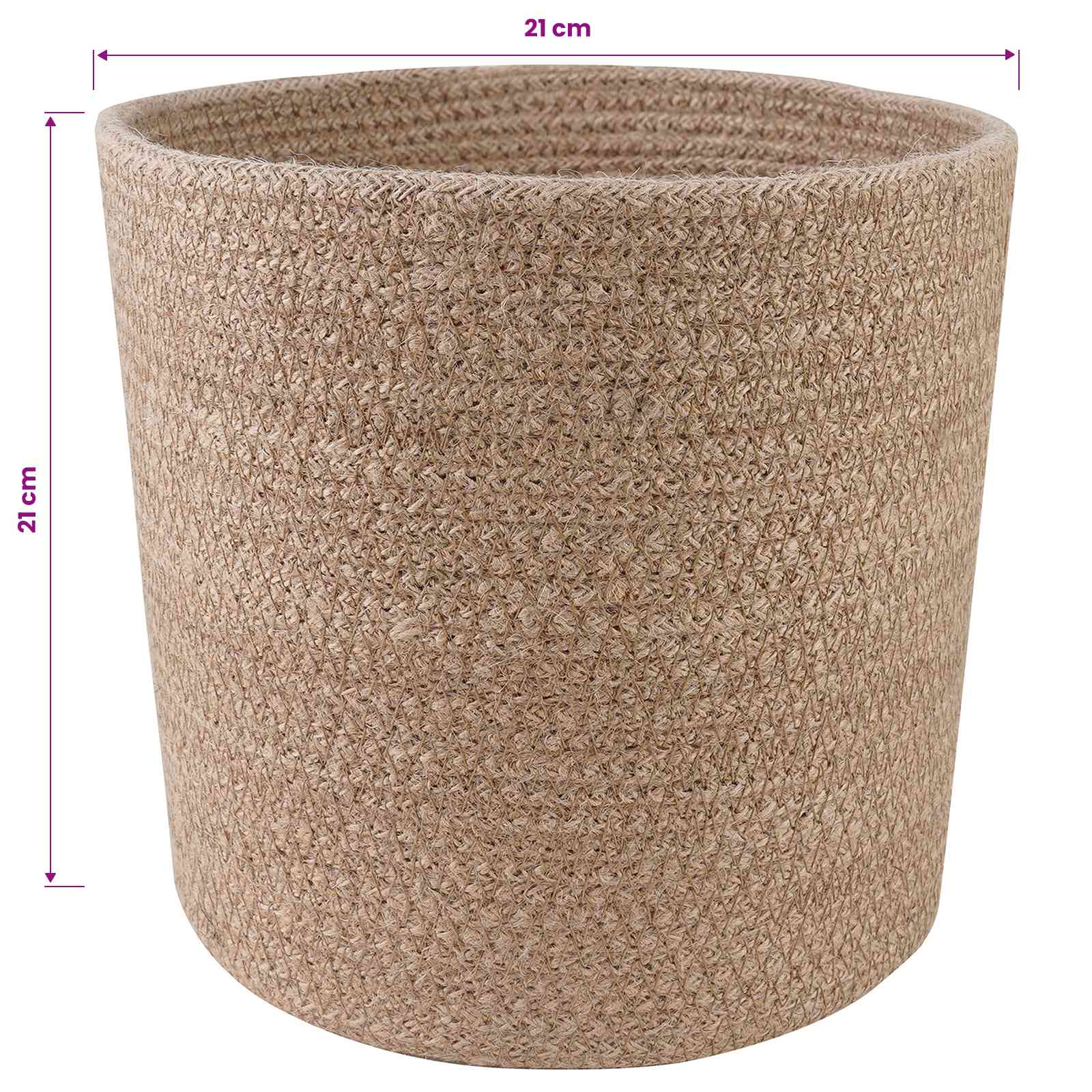 Set di Vasi per Piante 2 pcs Naturale Ø 21 x 21 cm | homemem39