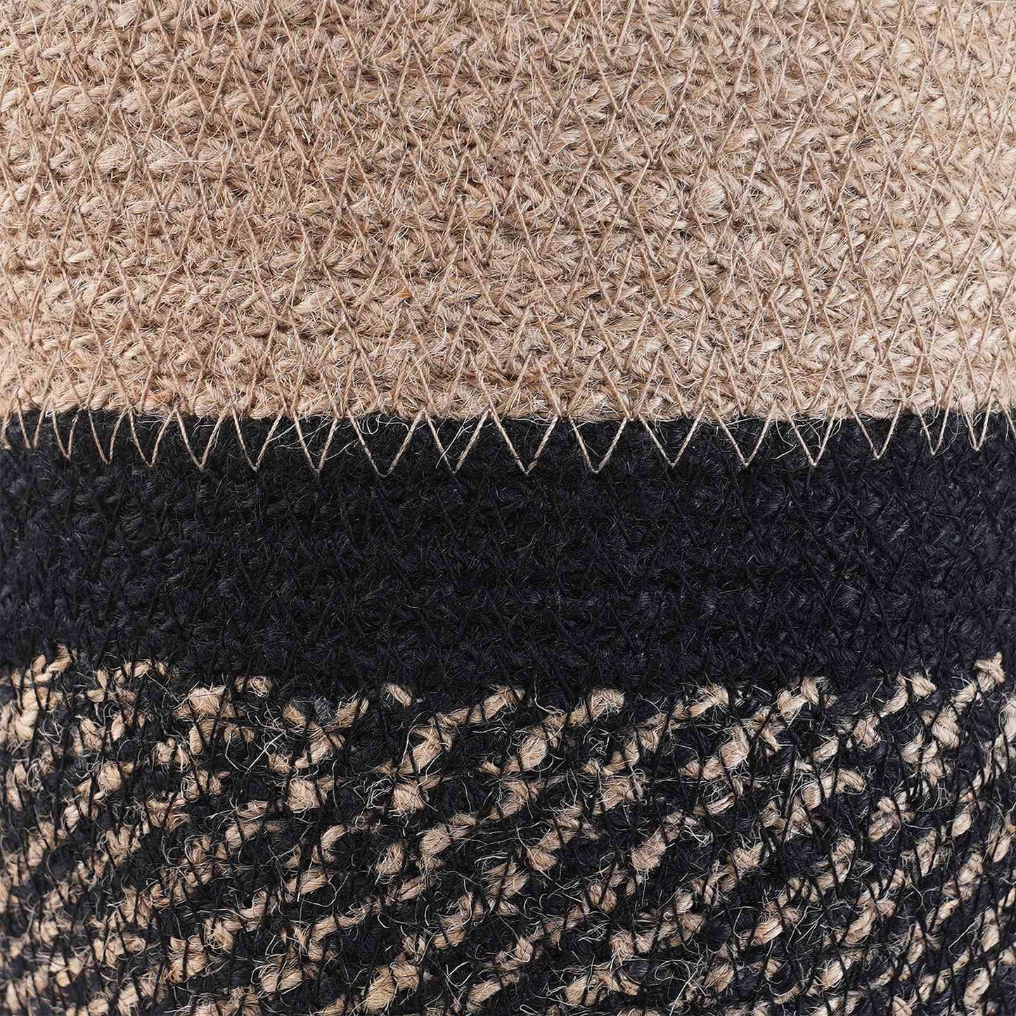 Set di Vasi per Piante 2 pcs Naturale e Nero Ø 21 x 21 cm | homemem39