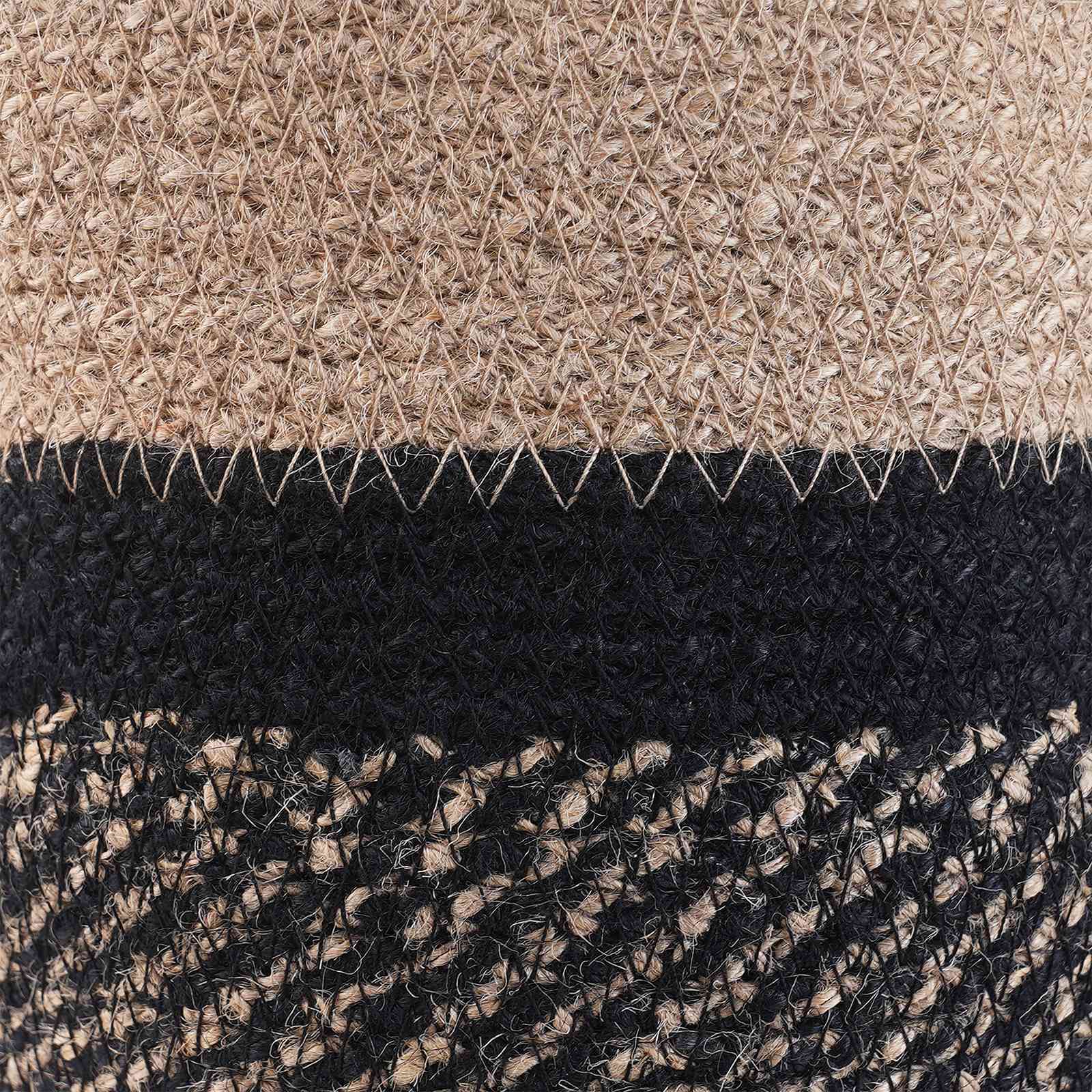 Set di Vasi per Piante 2 pcs Naturale e Nero Ø 21 x 21 cm | homemem39