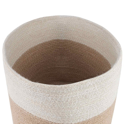 Set di Vasi per Piante 2 pcs Naturale e Bianco Ø 28 x 28 cm