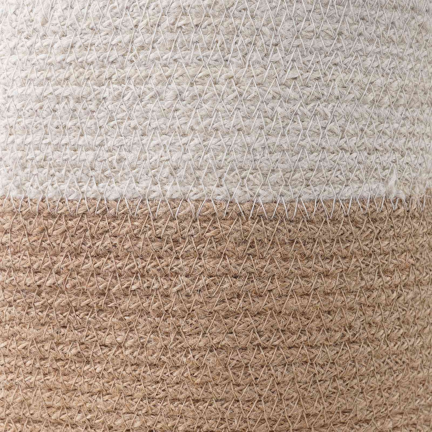 Set di Vasi per Piante 2 pcs Naturale e Bianco Ø 28 x 28 cm
