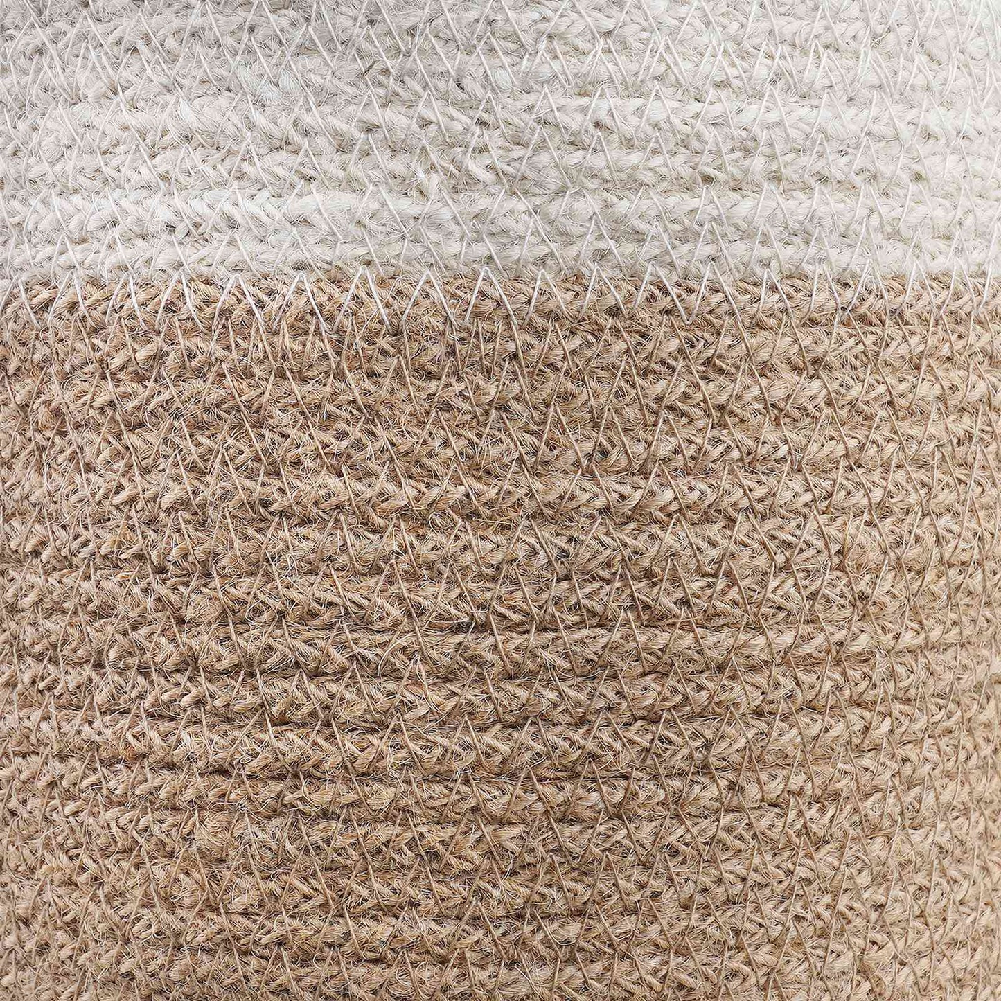 Set di Vasi per Piante 2 pcs Naturale e Bianco Ø 21 x 21 cm | homemem39
