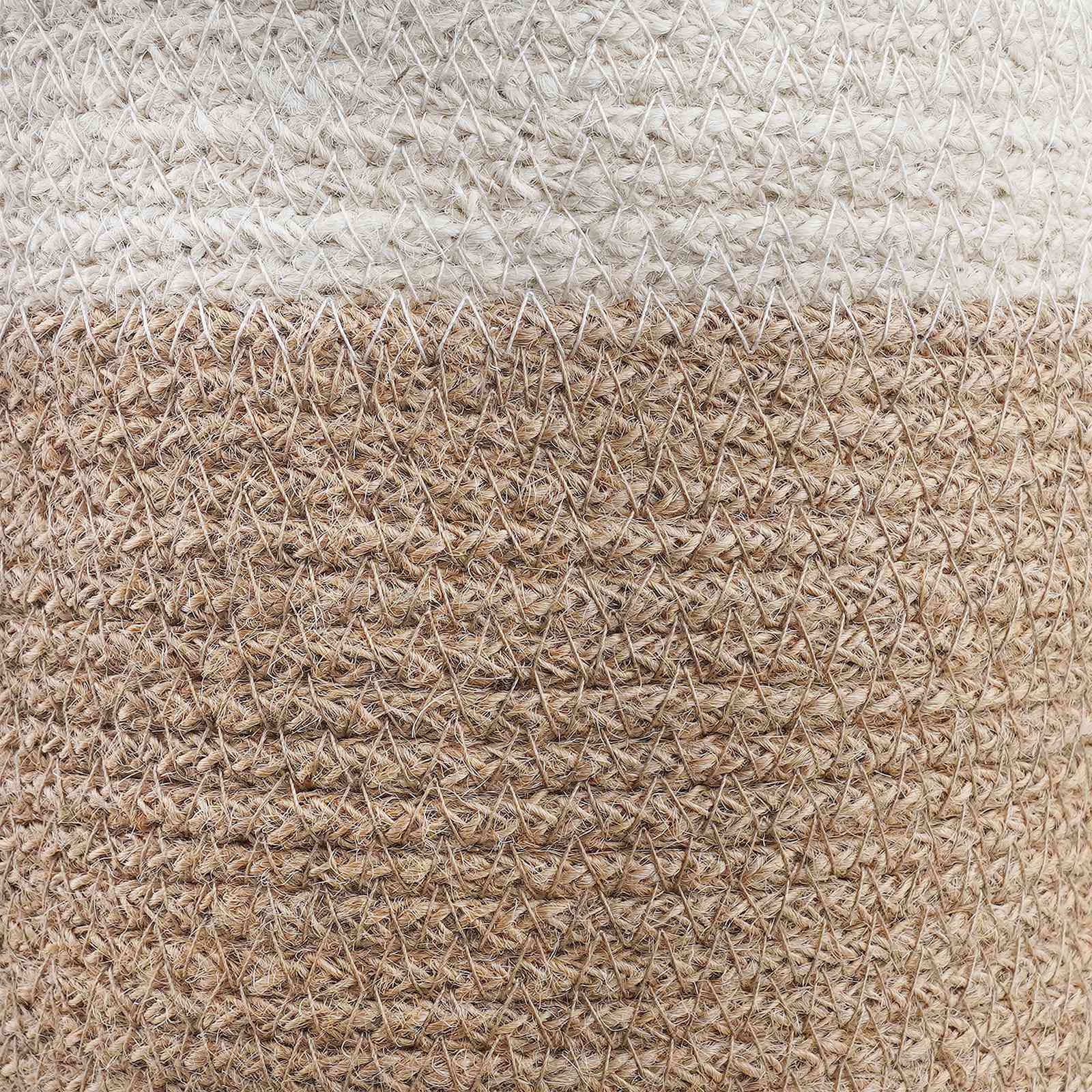Set di Vasi per Piante 2 pcs Naturale e Bianco Ø 21 x 21 cm | homemem39