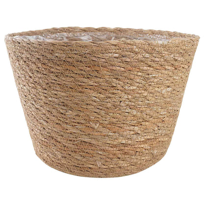 Cesti per piante in erba marina 3 pcs Naturale Ø26 x 19 cm | homemem39