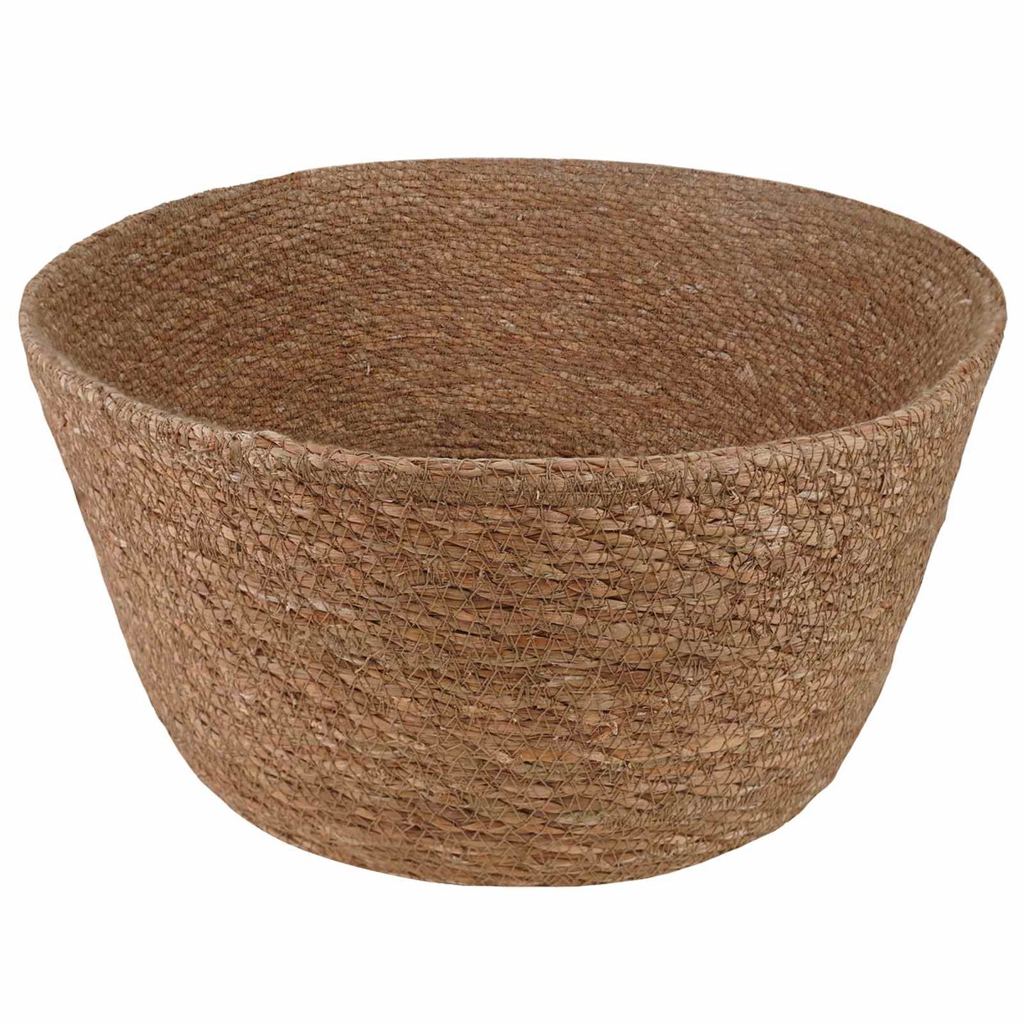 Vaso da fiori con manici Naturale Ø 22 x 20 cm 100% Erba marina | homemem39