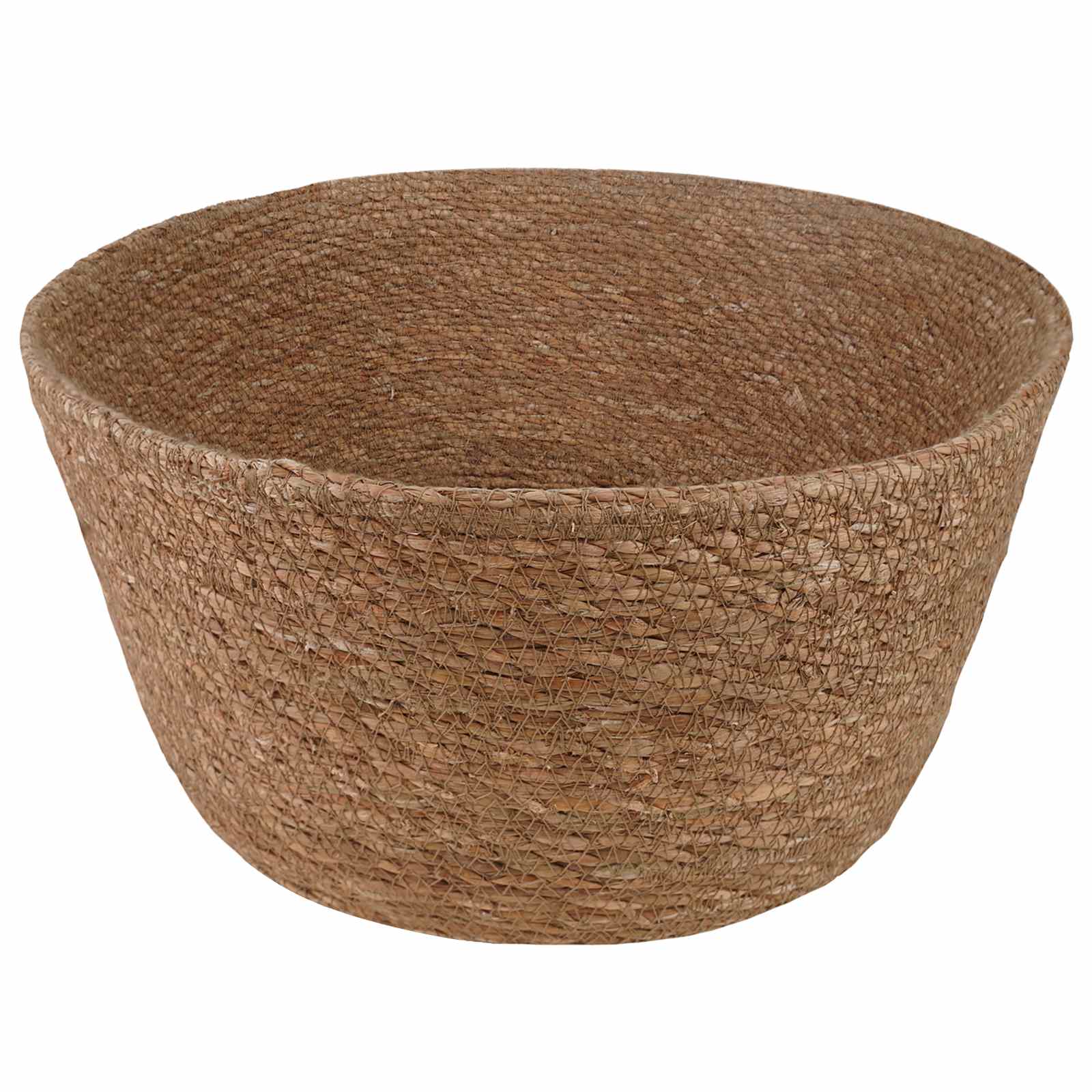 Vaso da fiori con manici Naturale Ø 22 x 20 cm 100% Erba marina | homemem39