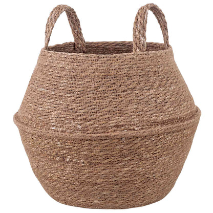 Vaso da fiori con manici Naturale Ø 32 x 32 cm 100% Erba marina | homemem39