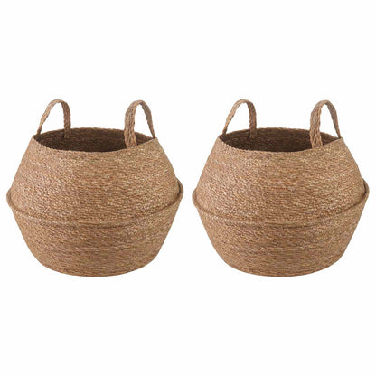 Vaso da fiori con manici 2 pcs Naturale Ø 32 x 32 cm | homemem39