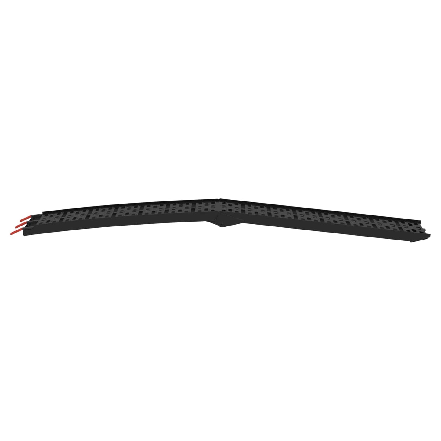 Ramp di Carico 2 pcs Nero 222 x 28 x 5 cm Alluminio