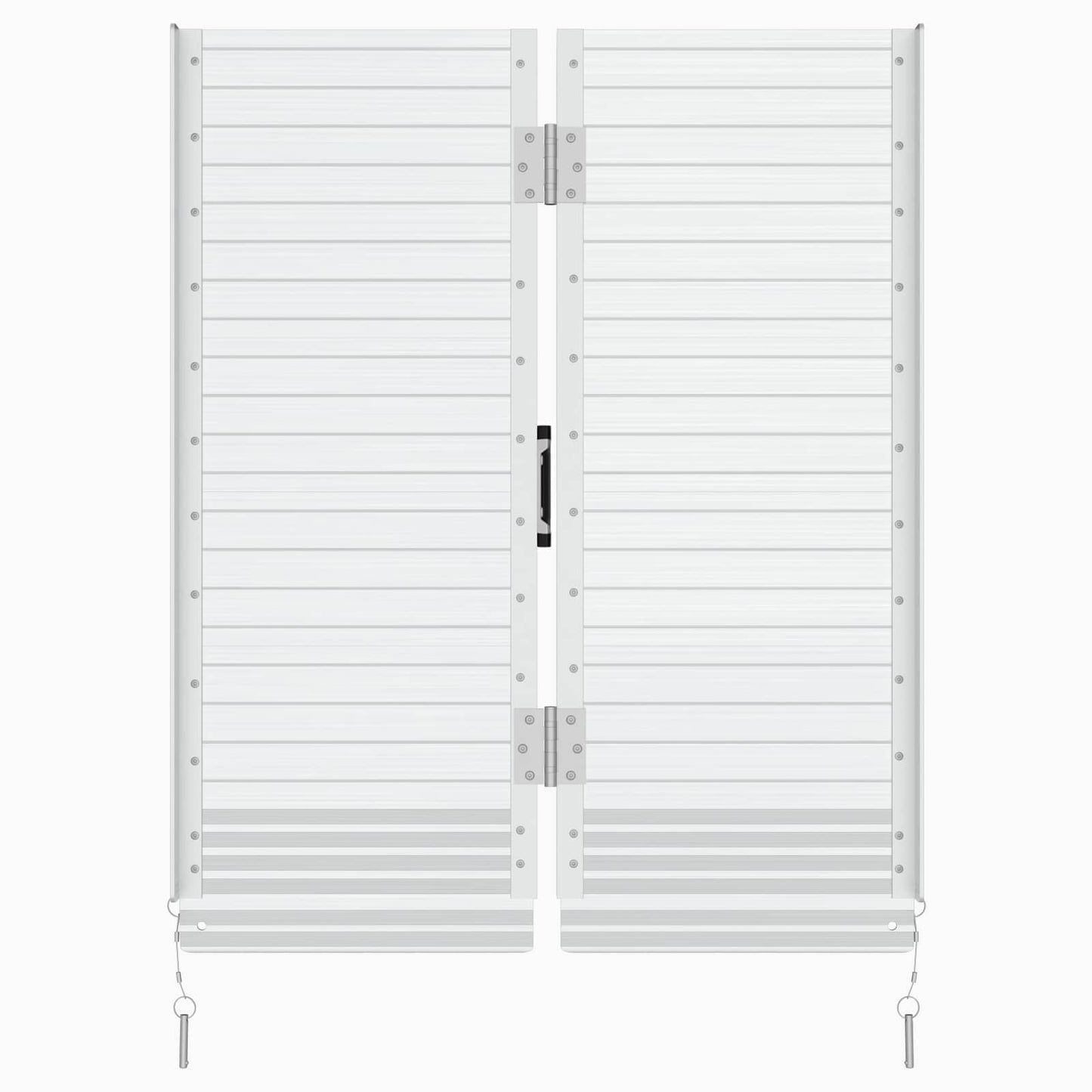 Rampa per sedia a rotelle 270 kg Argento 270 kg Alluminio | homemem39