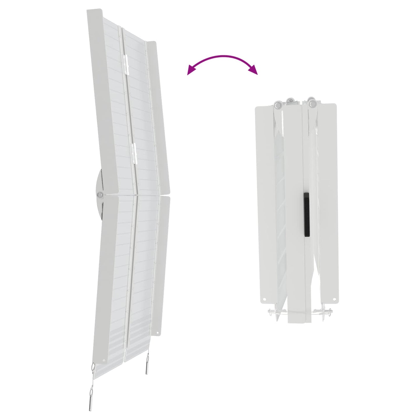 Rampa per Sedia a Rotelle Argento 92 x 73 x 5 cm Alluminio