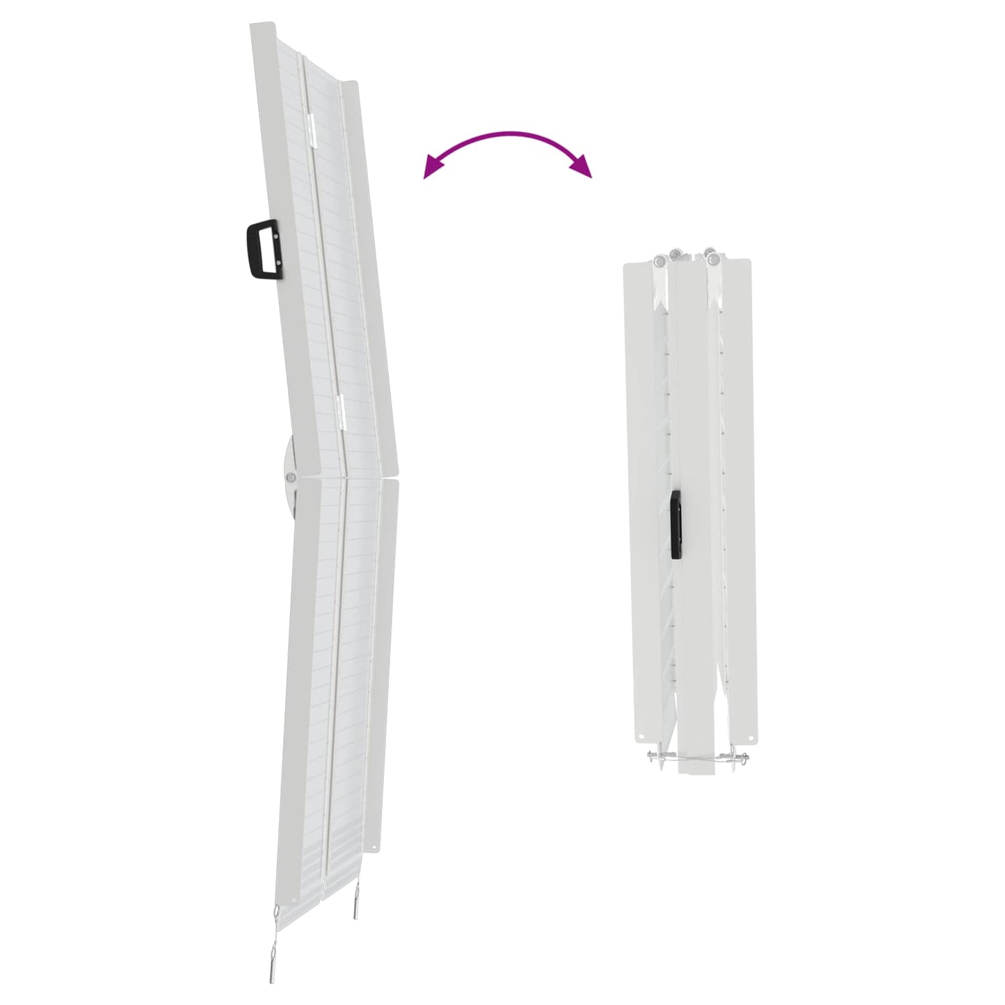 Rampa per Sedia a Rotelle Argento 92 x 73 x 5 cm Alluminio