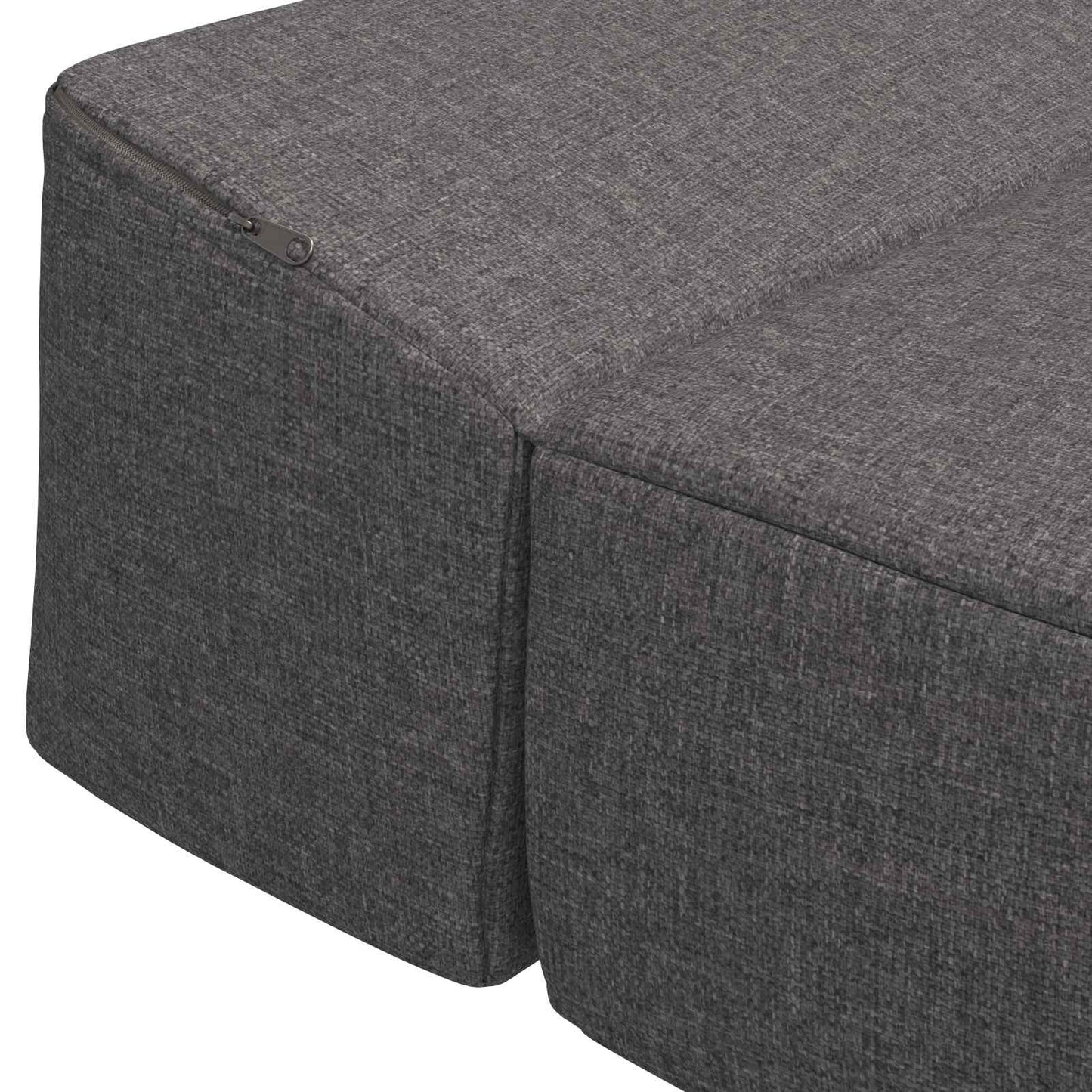 Divano Letto Pieghevole Grigio Chiaro 70 x 60 x 63 cm Tessuto