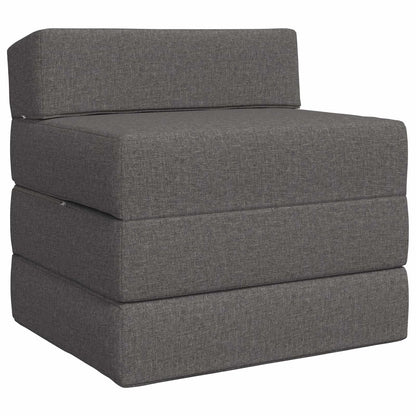 Divano Letto Pieghevole Grigio Chiaro 70 x 60 x 63 cm Tessuto | homemem39