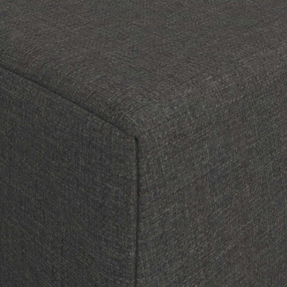 Divano Letto Pieghevole Grigio Scuro 200 x 70 x 15 cm Tessuto | homemem39