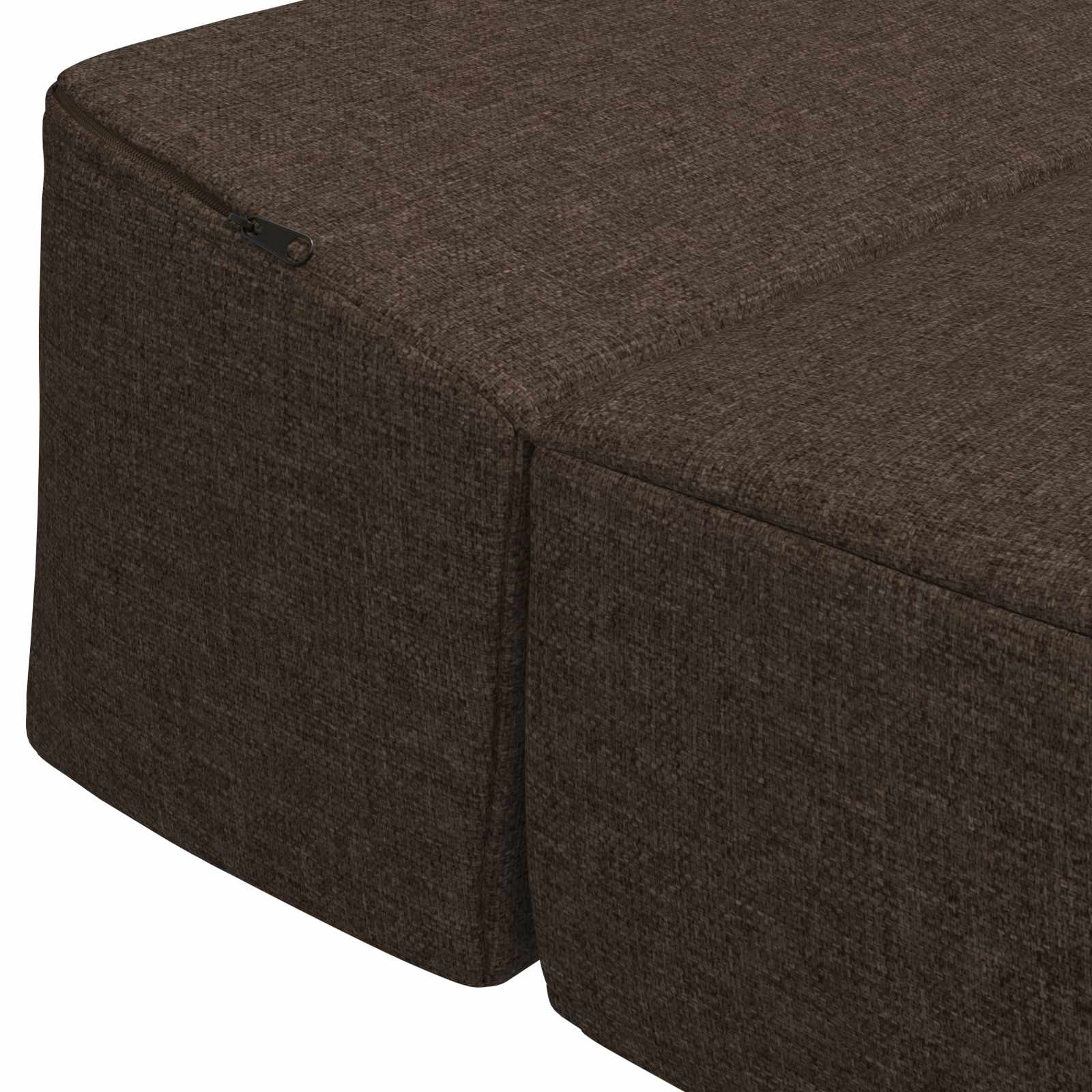 Divano Letto Pieghevole Tortora 200 x 70 x 15 cm Tessuto | homemem39