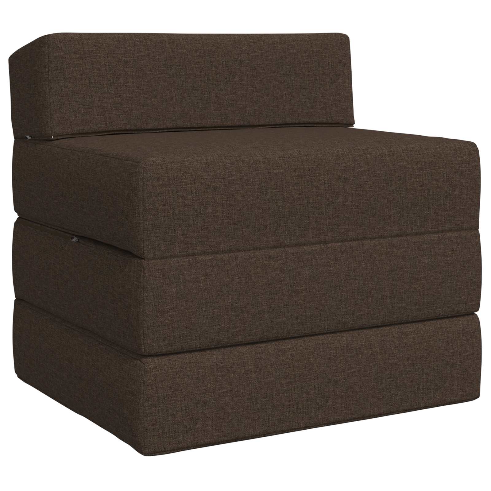 Divano Letto Pieghevole Tortora 200 x 70 x 15 cm Tessuto | homemem39