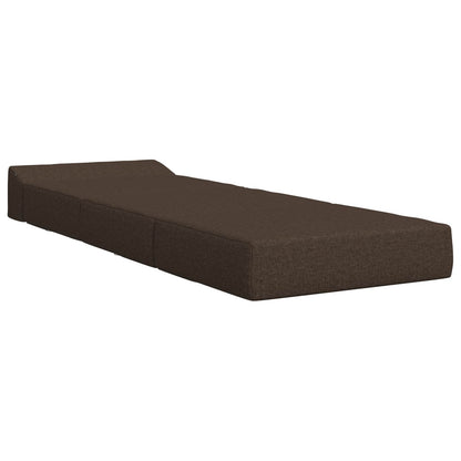Divano Letto Pieghevole Tortora 200 x 70 x 15 cm Tessuto | homemem39