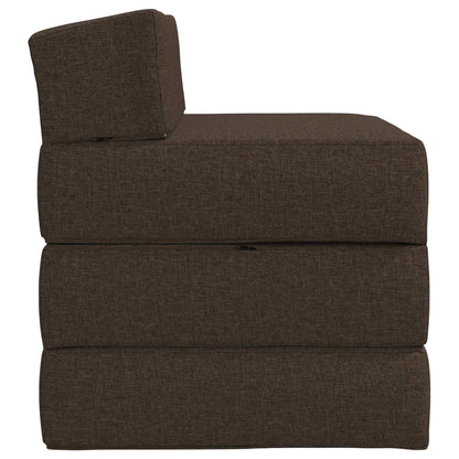 Divano Letto Pieghevole Tortora 70 x 60 x 63 cm Tessuto