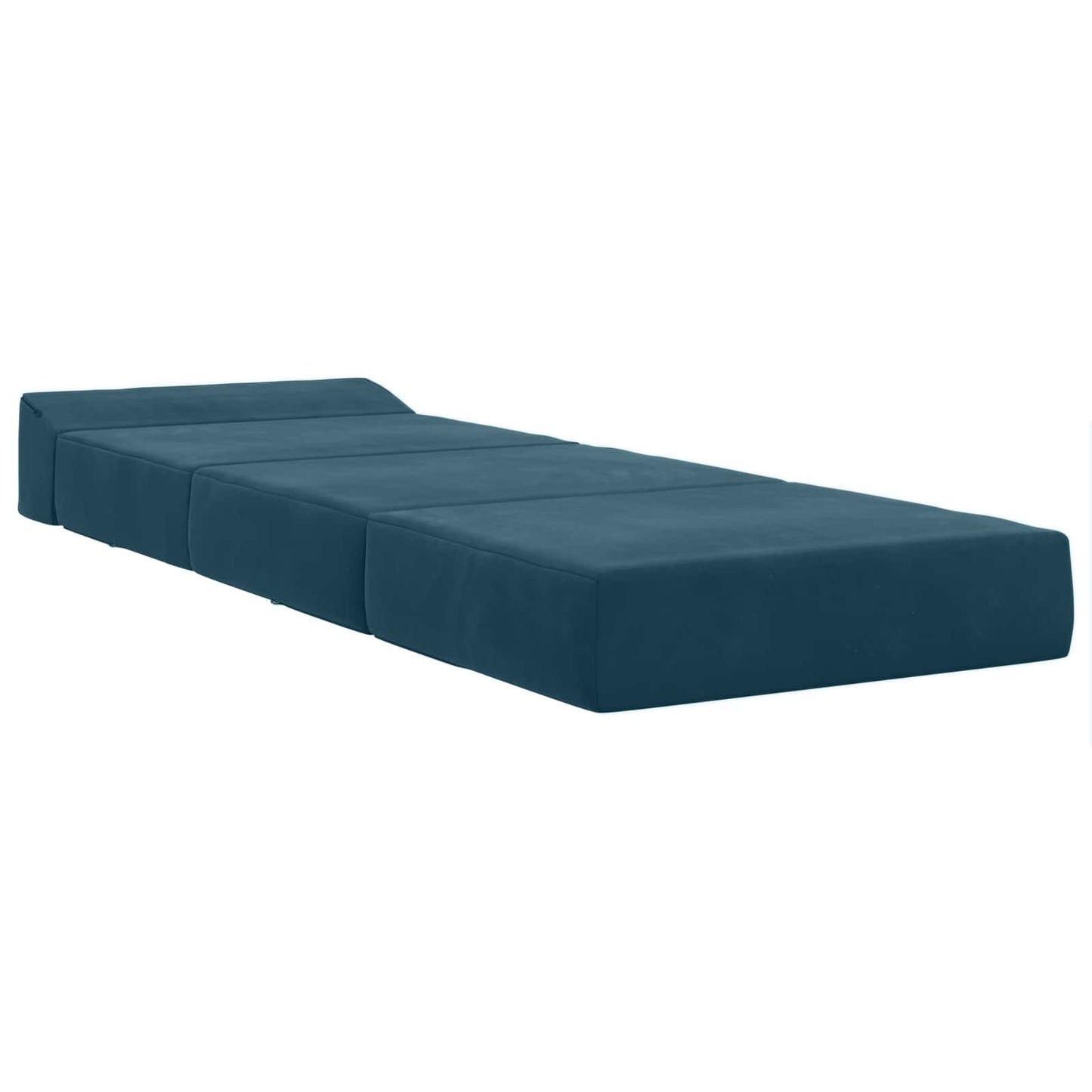 Divano Letto Pieghevole Blu 200 x 70 x 15 cm Velluto | homemem39