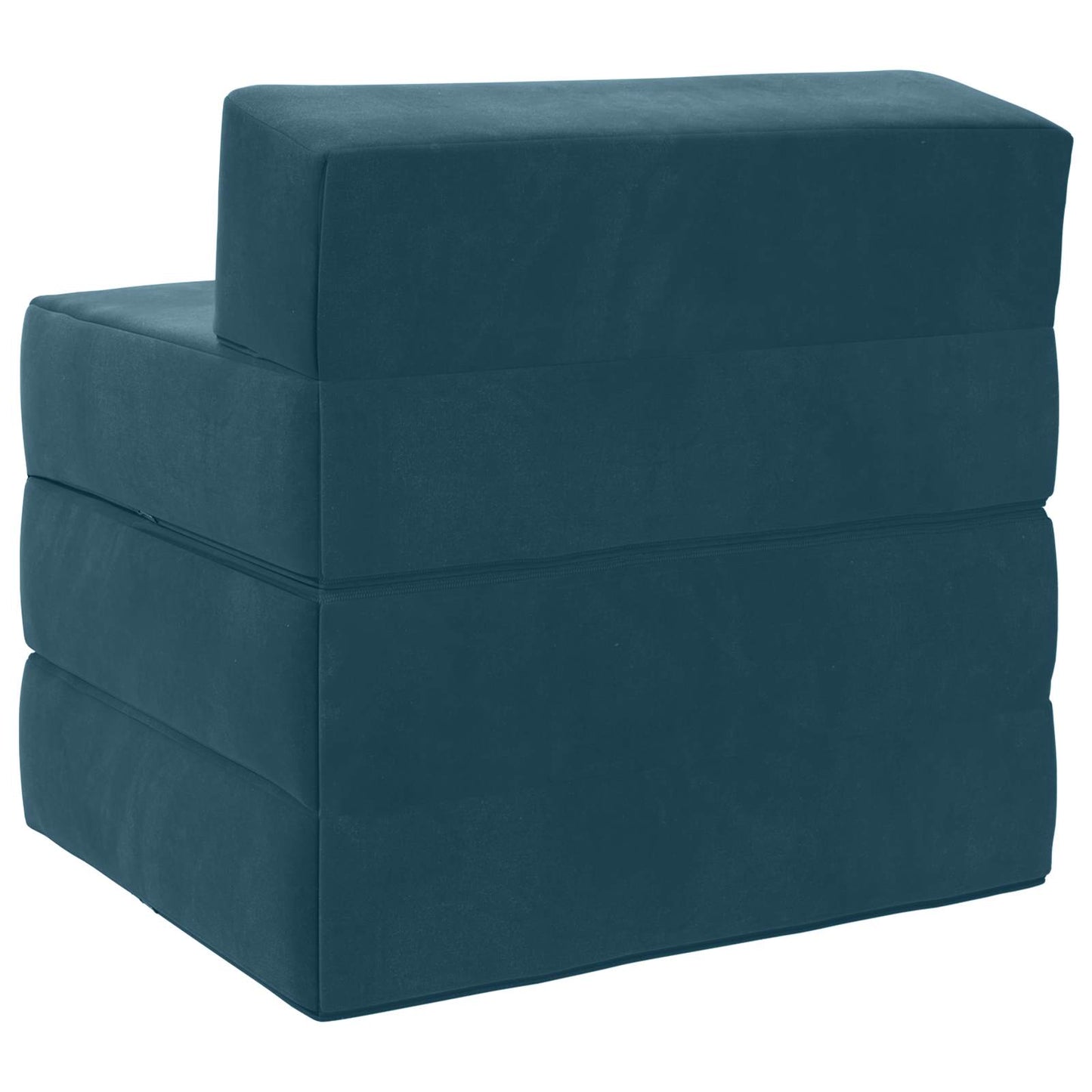 Divano Letto Pieghevole Blu 200 x 70 x 15 cm Velluto | homemem39