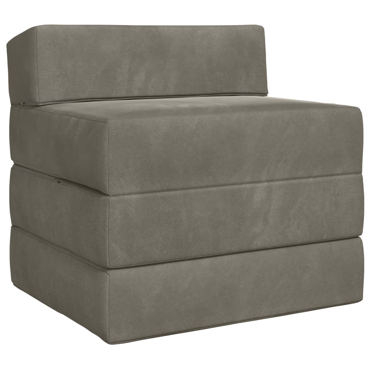 Divano Letto Pieghevole Grigio Chiaro 70 x 60 x 63 cm Velluto