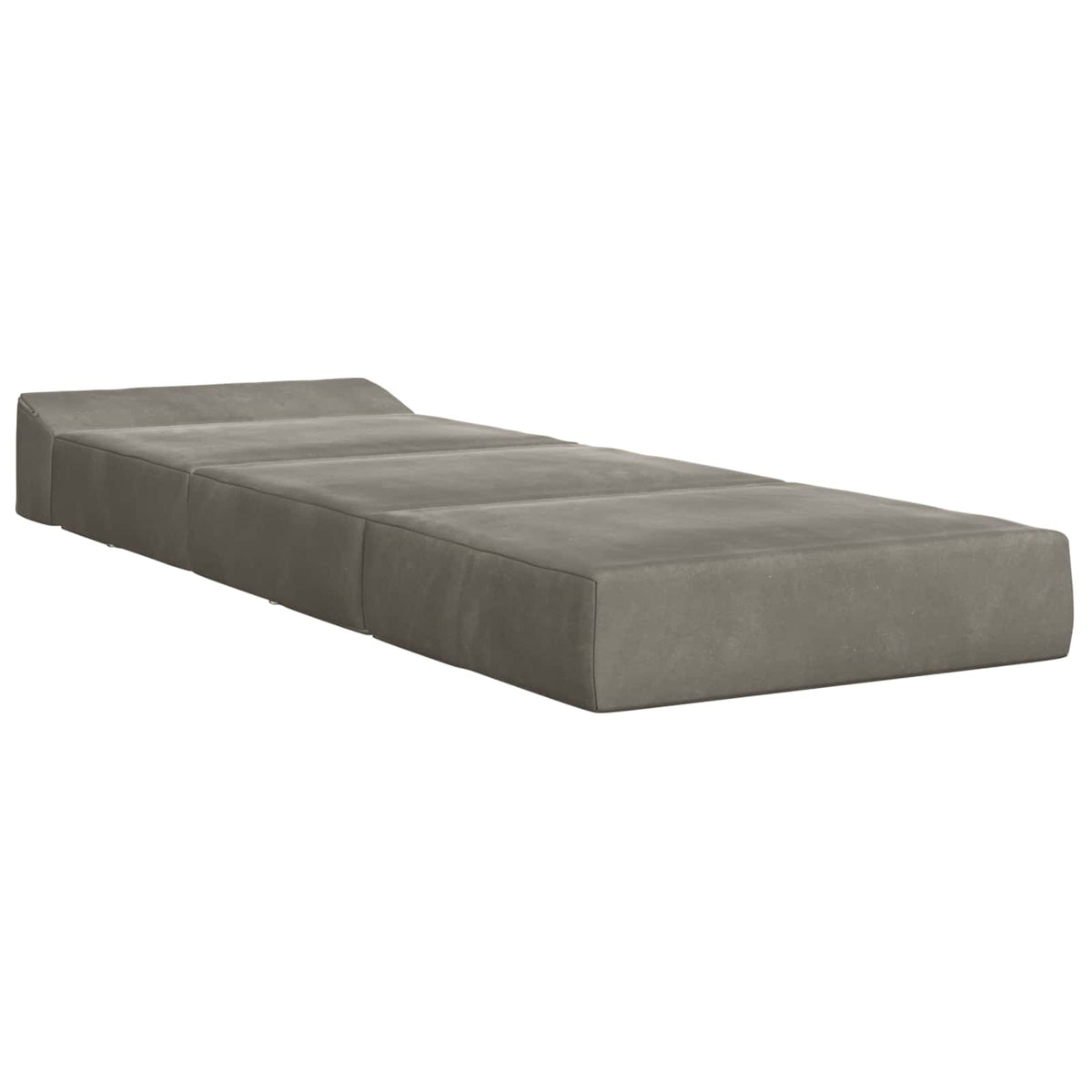 Divano Letto Pieghevole Grigio Chiaro 70 x 60 x 63 cm Velluto