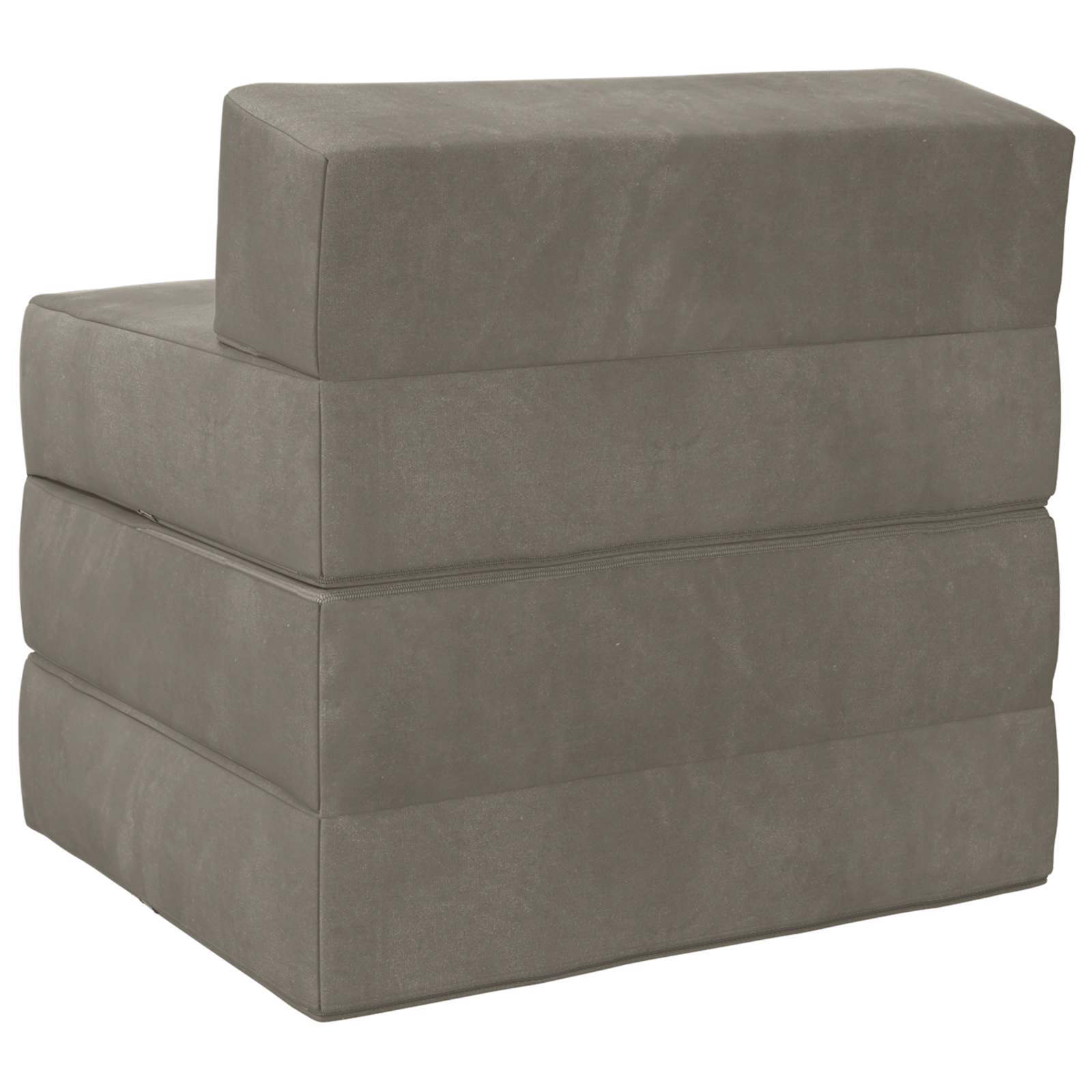 Divano Letto Pieghevole Grigio Chiaro 200 x 70 x 15 cm Velluto | homemem39