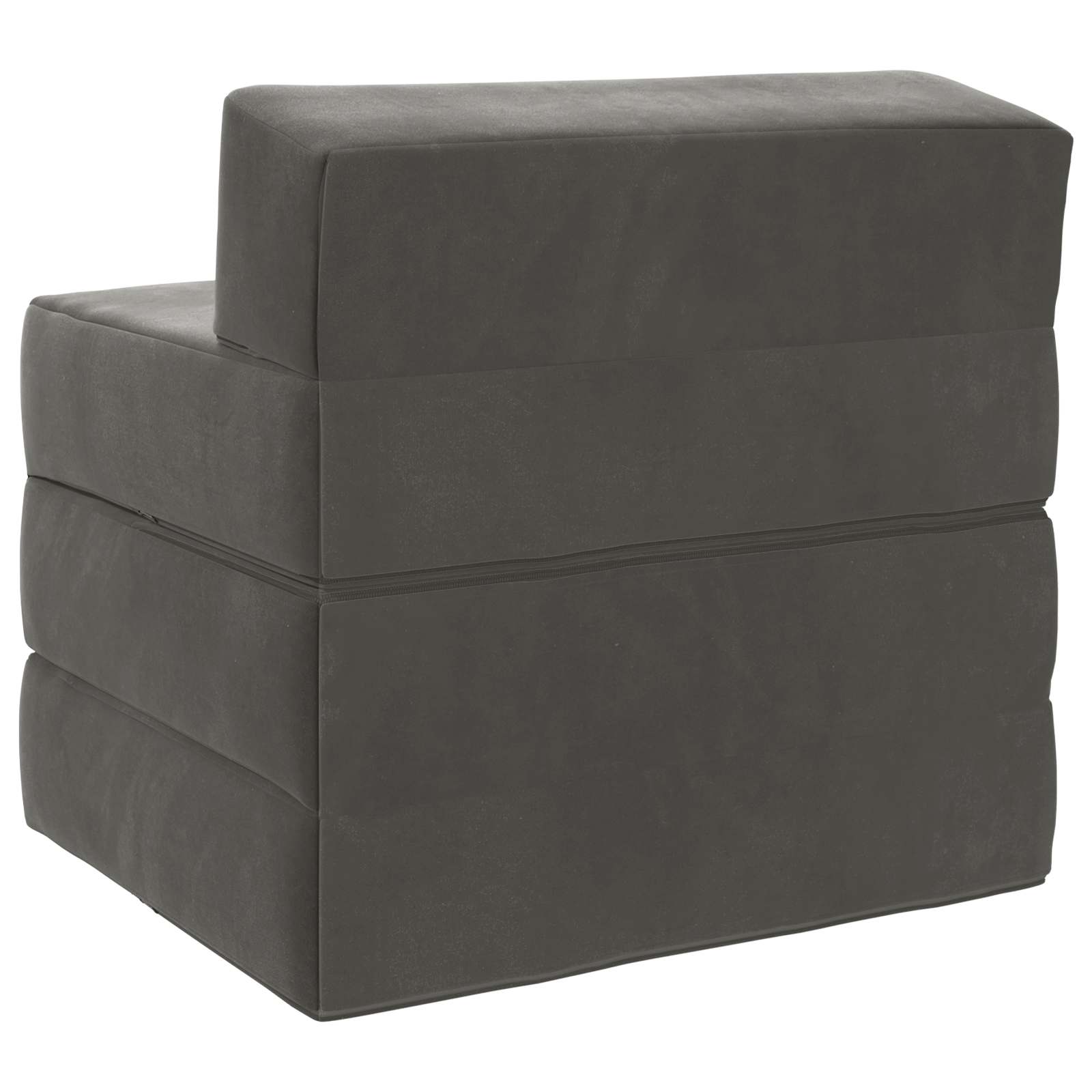 Divano Letto Pieghevole Grigio Scuro 200 x 70 x 15 cm Velluto | homemem39