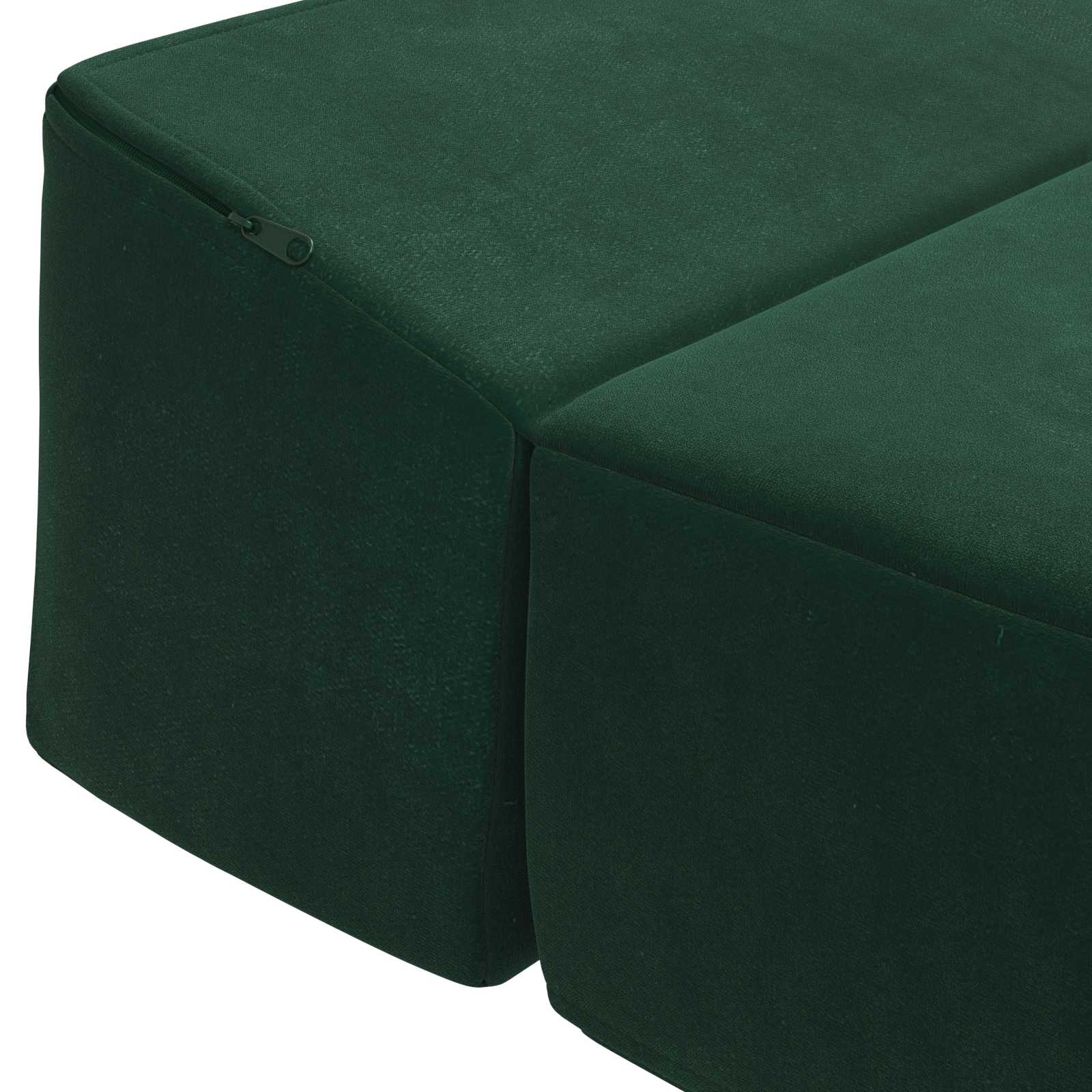 Divano Letto Pieghevole Verde Scuro 200 x 70 x 15 cm Velluto | homemem39