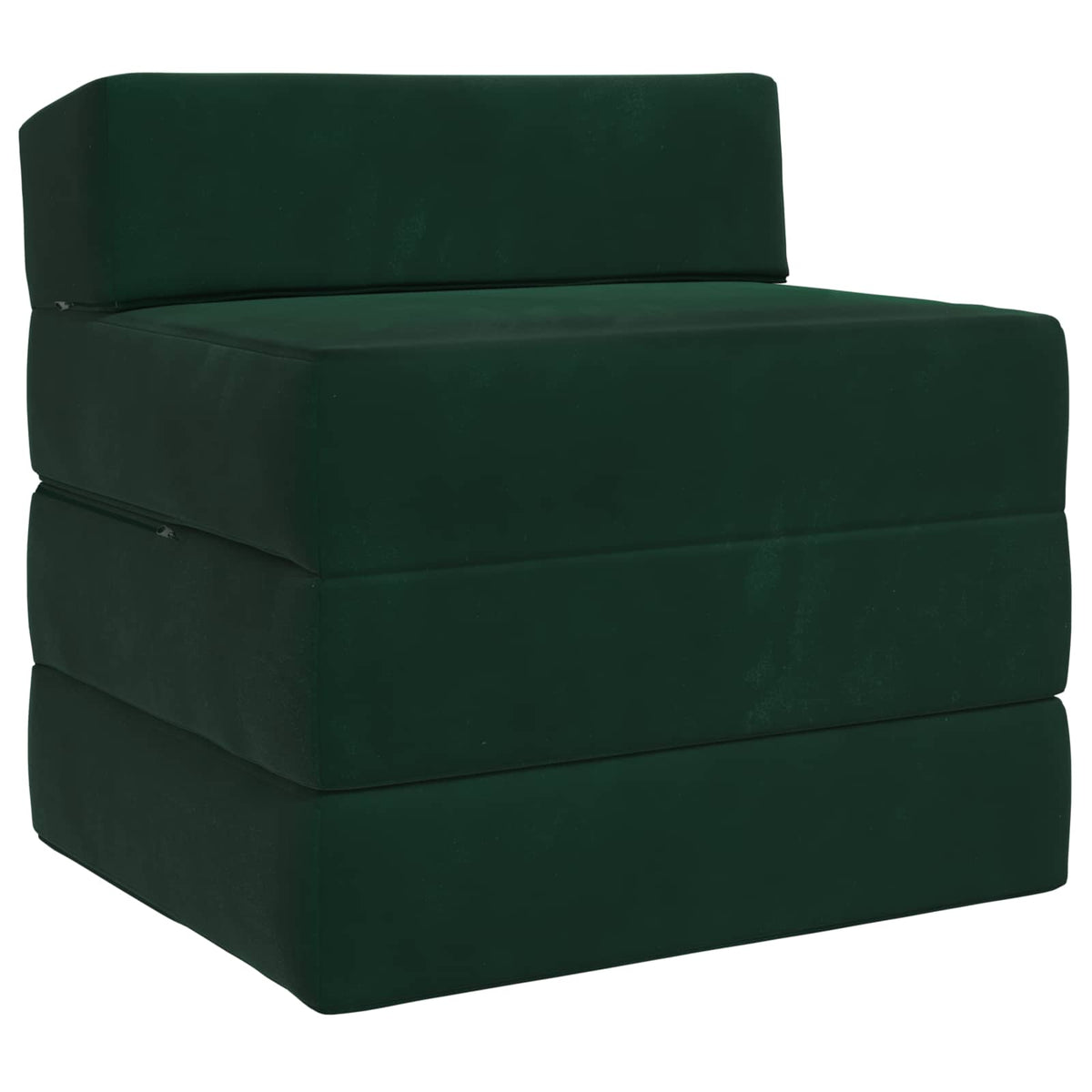 Divano Letto Pieghevole Verde Scuro 70 x 60 x 63 cm Velluto