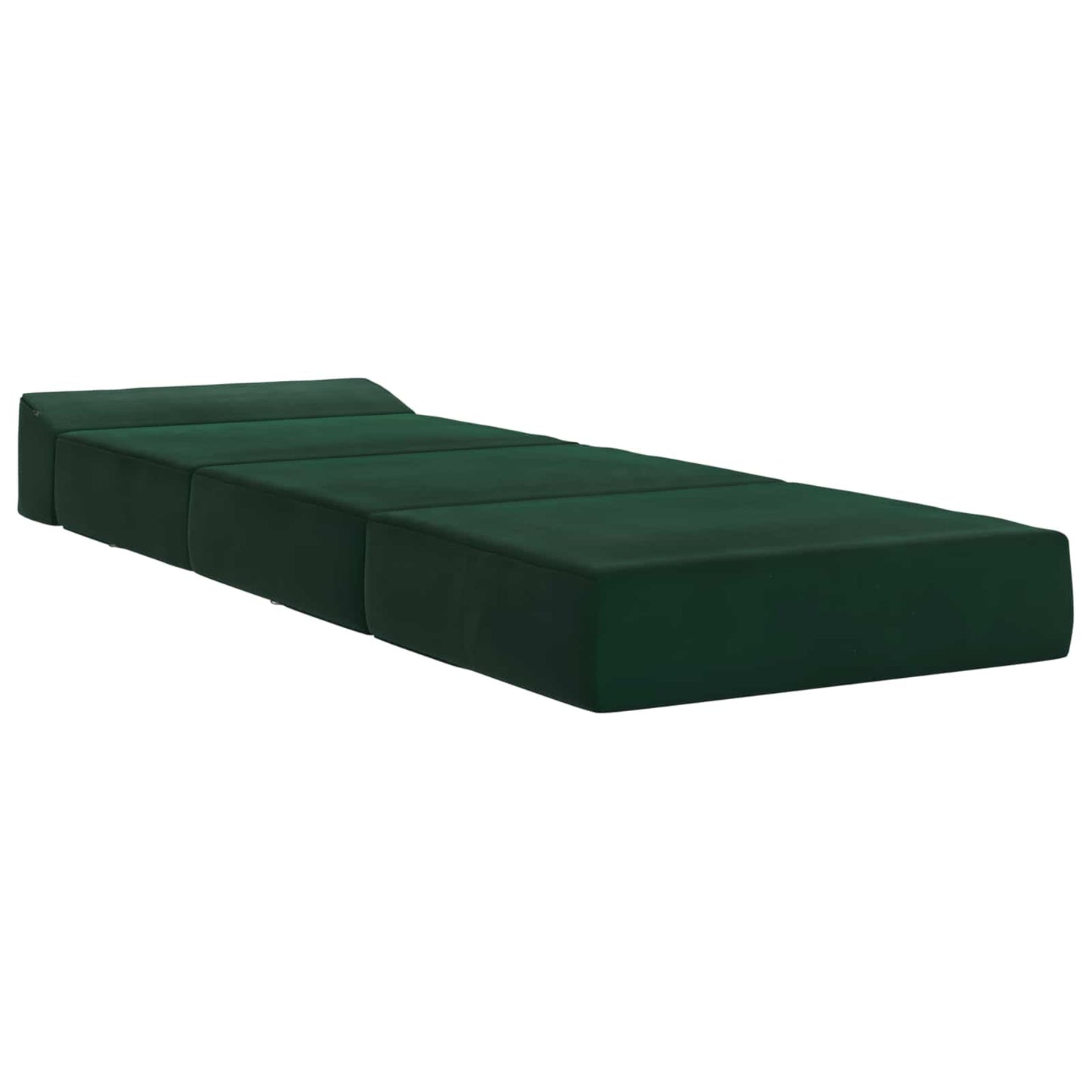 Divano Letto Pieghevole Verde Scuro 200 x 70 x 15 cm Velluto | homemem39