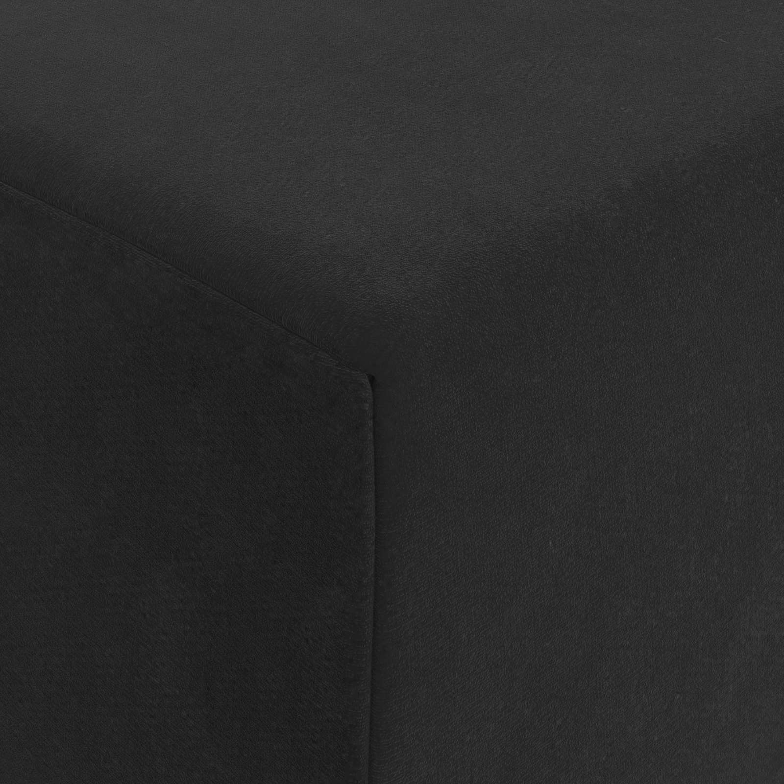 Divano Letto Pieghevole Nero 200 x 70 x 15 cm Velluto | homemem39