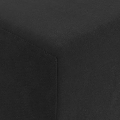 Divano Letto Pieghevole Nero 200 x 70 x 15 cm Velluto | homemem39