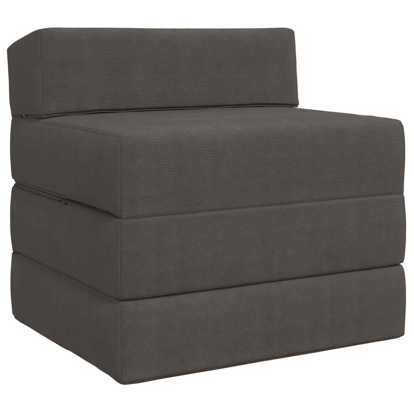 Divano Letto Pieghevole Grigio Scuro 200 x 70 x 15 cm | homemem39