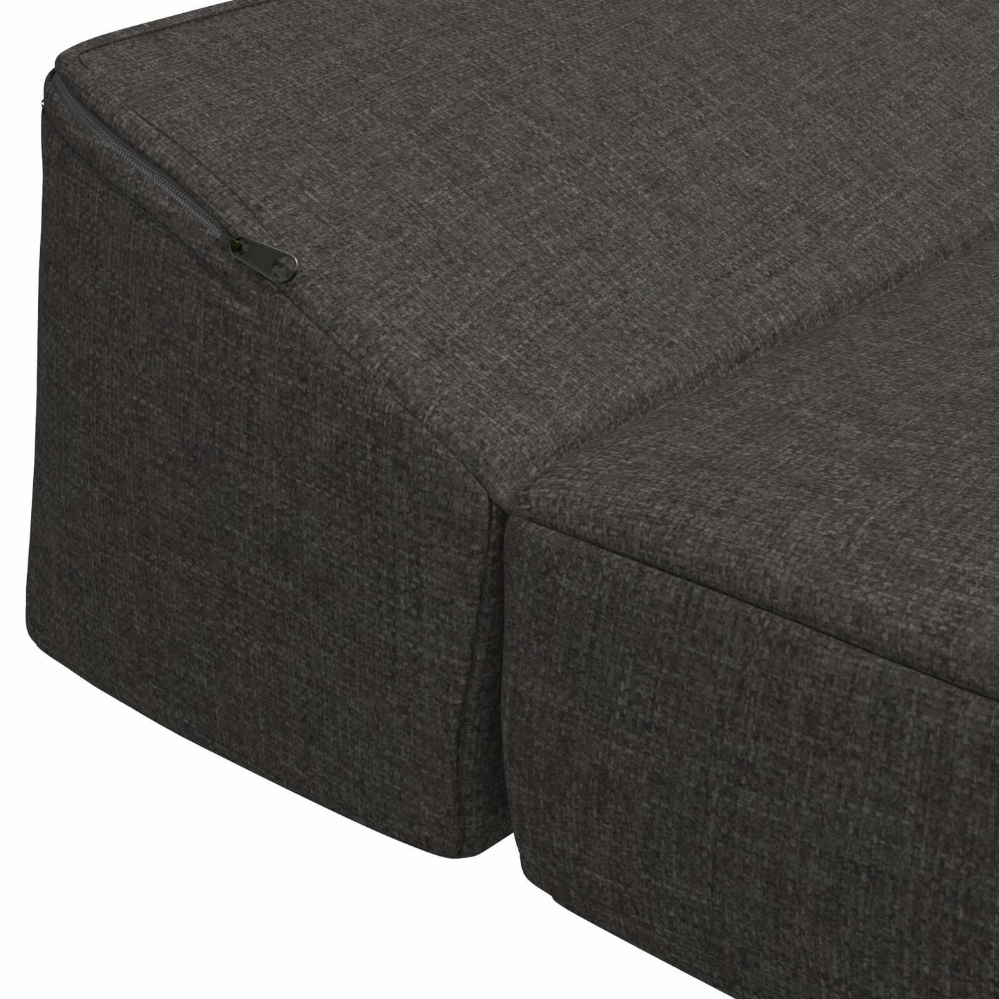 Divano Letto Pieghevole Grigio Scuro 200 x 70 x 10 cm Tessuto | homemem39