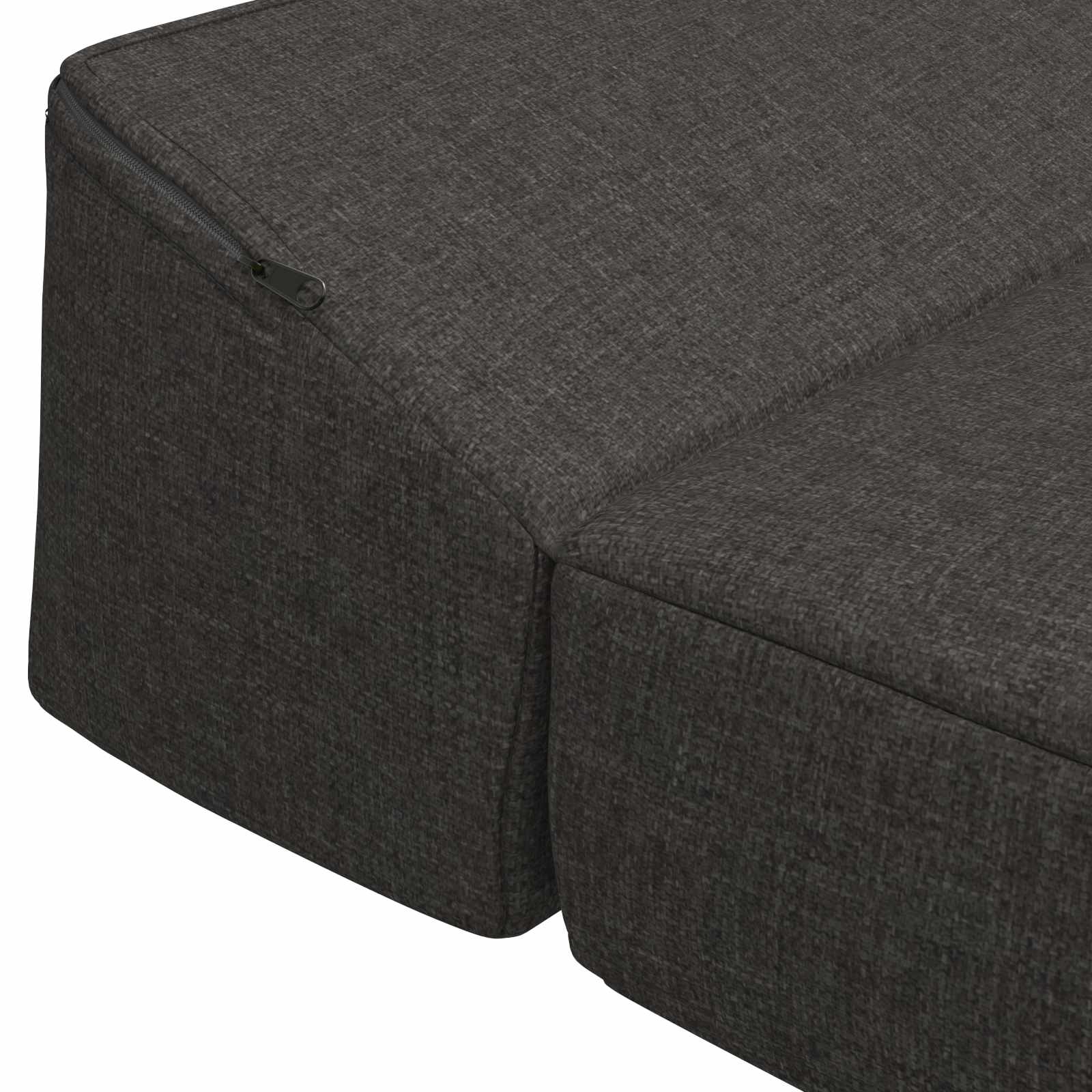 Divano Letto Pieghevole Grigio Scuro 200 x 70 x 10 cm Tessuto | homemem39