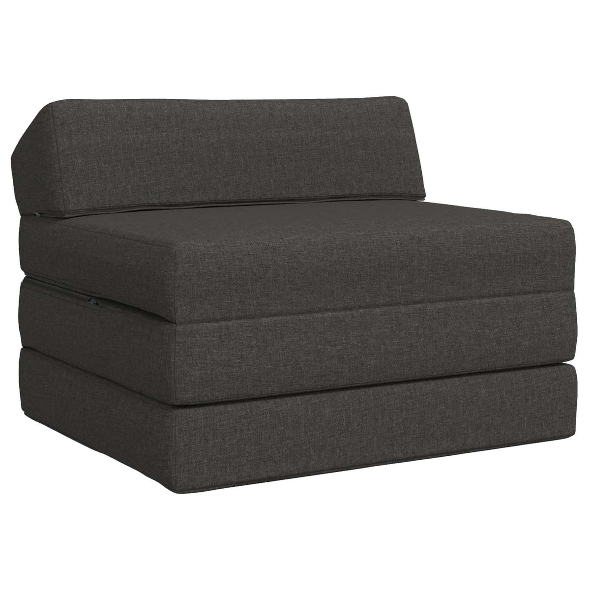 Divano Letto Pieghevole Grigio Scuro 70 x 60 x 49 cm Tessuto