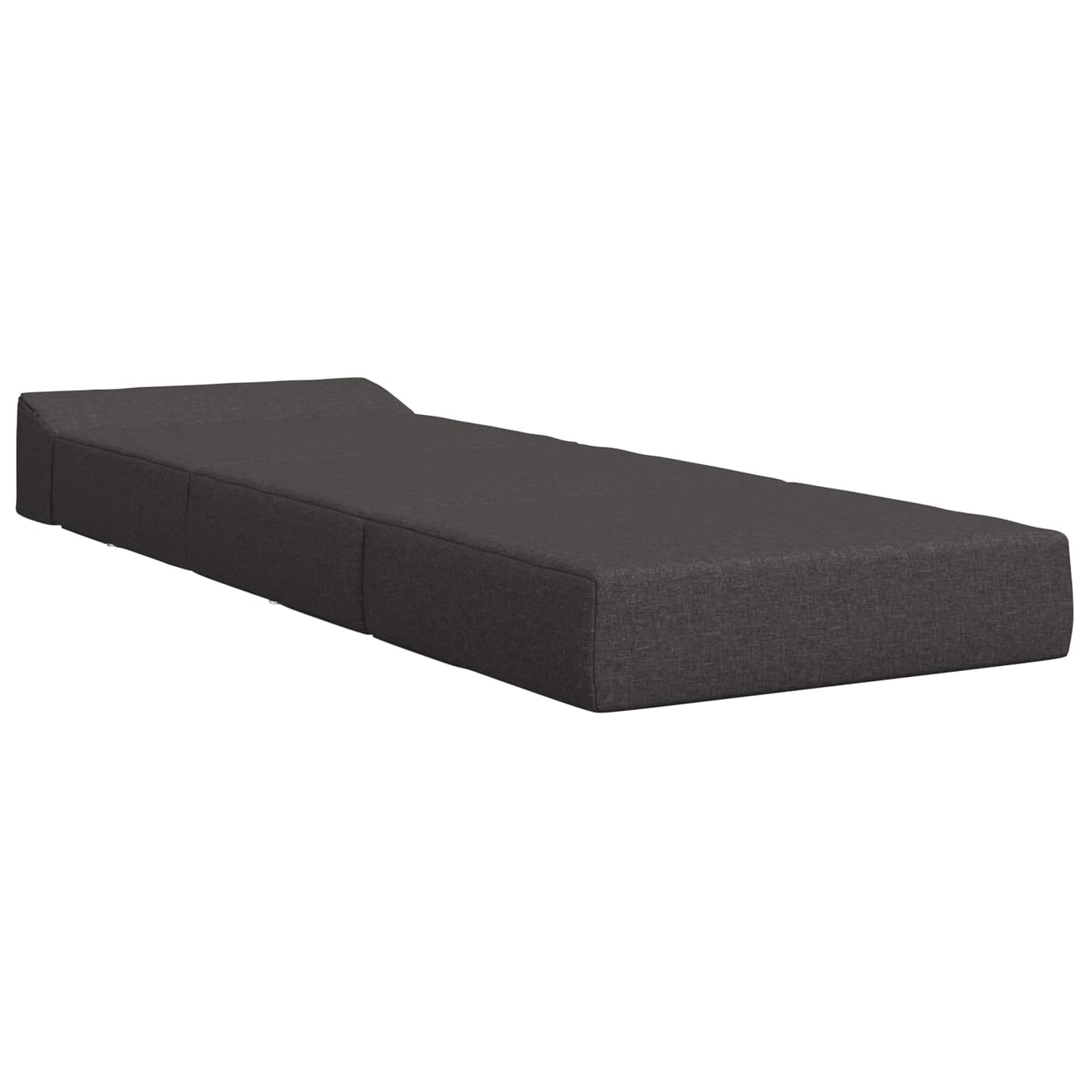 Divano Letto Pieghevole Grigio Scuro 200 x 70 x 10 cm Tessuto | homemem39