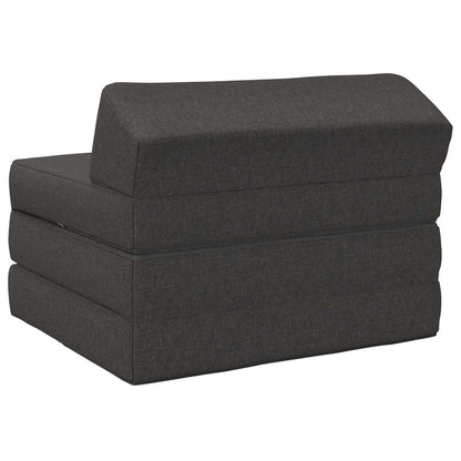 Divano Letto Pieghevole Grigio Scuro 70 x 60 x 49 cm Tessuto