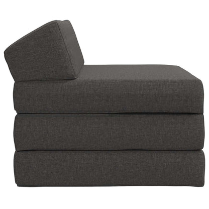 Divano Letto Pieghevole Grigio Scuro 70 x 60 x 49 cm Tessuto