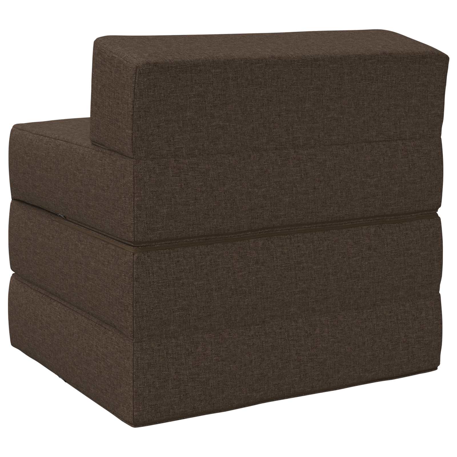 Divano Letto Pieghevole Tortora 200 x 70 x 10 cm Tessuto | homemem39