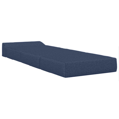 Divano Letto Pieghevole Blu 200 x 70 x 10 cm Tessuto | homemem39