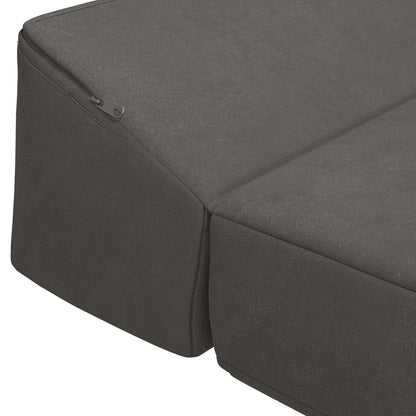 Divano Letto Pieghevole Grigio Scuro 70 x 60 x 49 cm Velluto