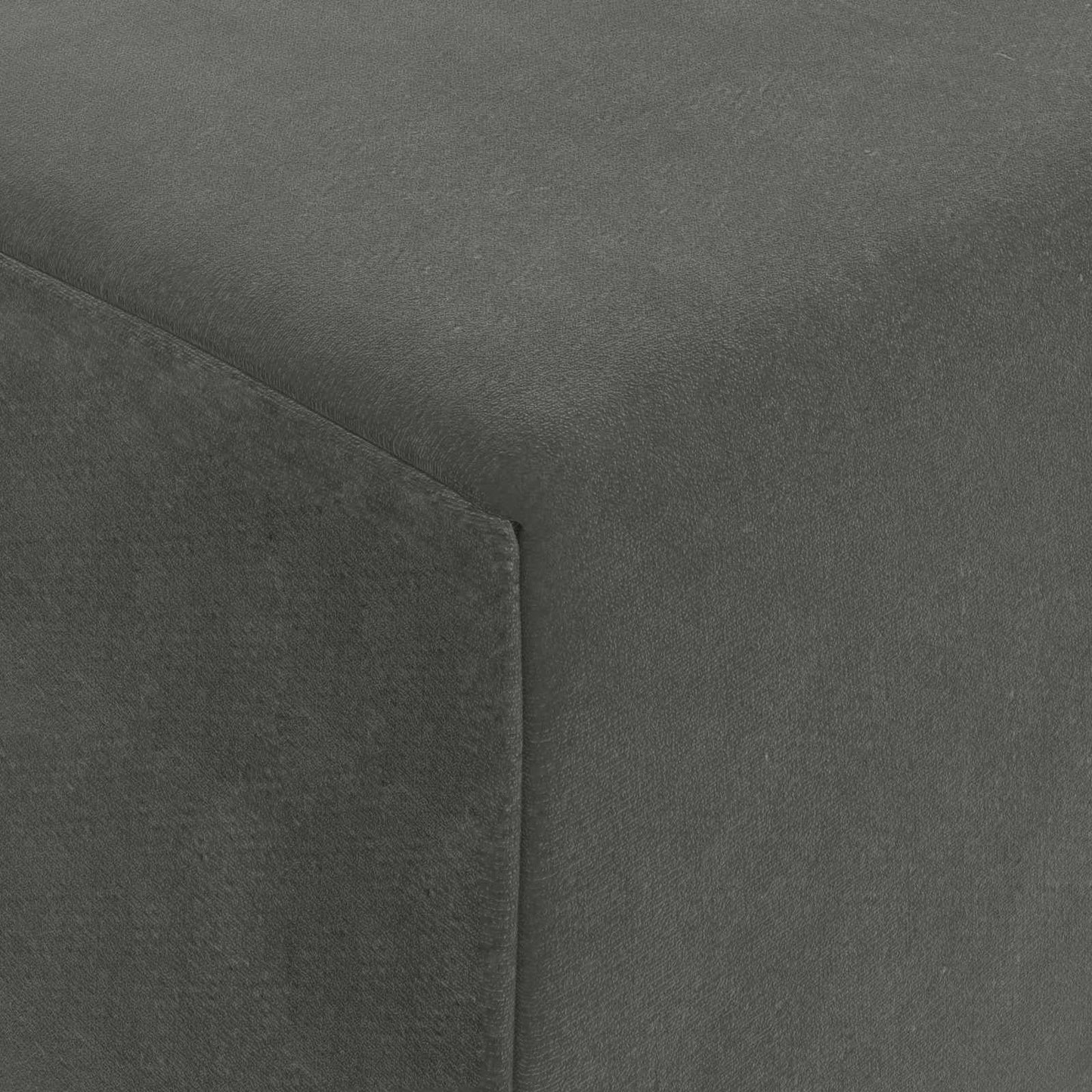 Divano Letto Pieghevole Grigio Scuro 200 x 70 x 10 cm Velluto | homemem39