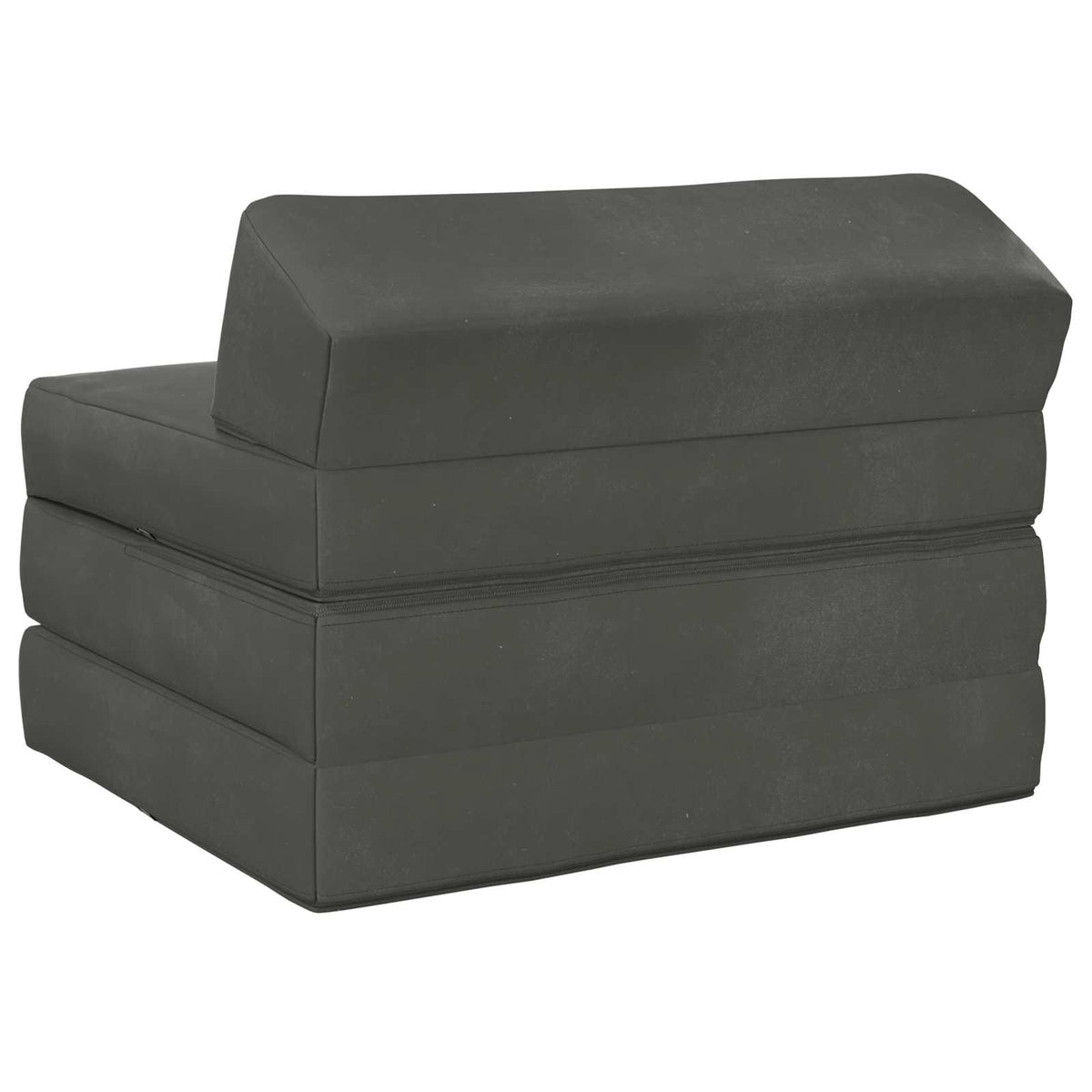 Divano Letto Pieghevole Grigio Scuro 70 x 60 x 49 cm Velluto