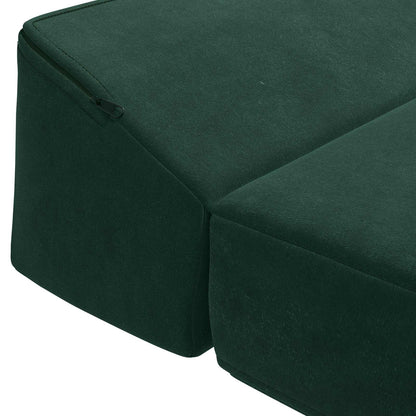 Divano Letto Pieghevole Verde Scuro 70 x 60 x 49 cm Velluto