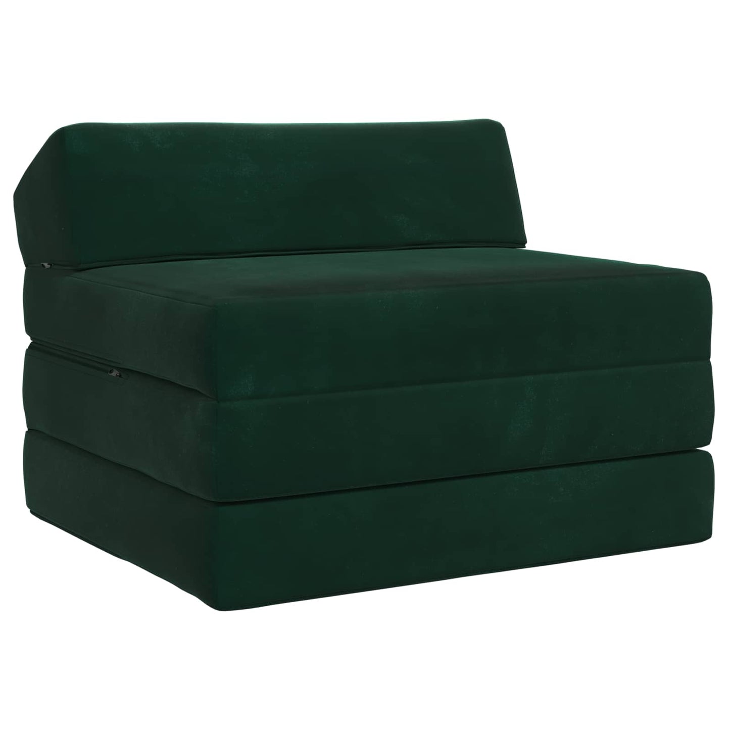 Divano Letto Pieghevole Verde Scuro 200 x 70 x 10 cm Velluto | homemem39